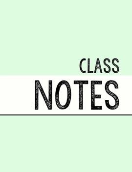 Paperback Pastel Green Class Notebook: 100 numbered pages, college-ruled, fillable table of contents for quick note retrieval, colors for each subject Book