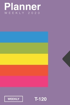 Purple VHS Inspired Video cassette tape T-120 Inspired 2020 Planner [6x9]: Vintage Retrowave Vaporwave Theme