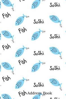 Paperback Address Book: Alphabetical Index with Cute Fish Pattern Style Cover Book