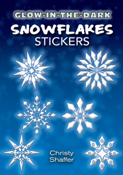 Paperback Glow-In-The-Dark Snowflakes Stickers Book