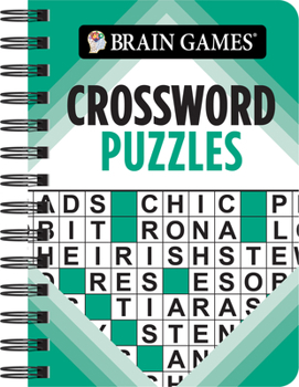 Spiral-bound Brain Games - To Go - Crossword Puzzles (Teal) Book