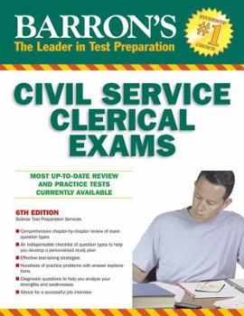 Paperback Civil Service Clerical Exam Book