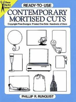 Paperback Ready-to-Use Contemporary Mortised Cuts Book