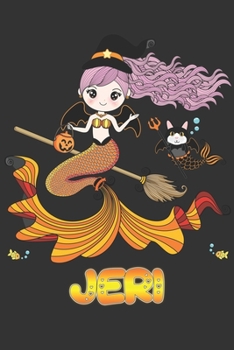 Jeri: Jeri Halloween Beautiful Mermaid Witch Want To Create An Emotional Moment For Jeri?, Show Jeri You Care With This Personal Custom Gift With Jeri's Very Own Planner Calendar Notebook Journal