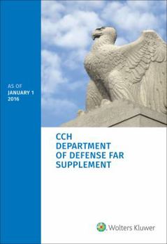 Paperback Department of Defense Far Supplement (Dfar): As of 01/2016 Book