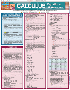 Pamphlet Calculus Equations & Answers Book