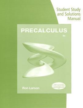 Paperback Student Solutions Manual for Larson's Precalculus, 9th Book