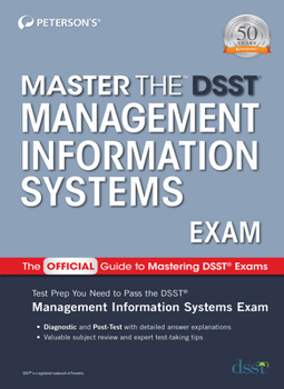 Paperback Master the Dsst Management Information Systems Exam Book