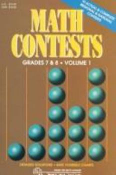 Paperback Math Contests - Grades 7 and 8 Vol. 3: School Years: 1991-92 Through 1995-96 Book