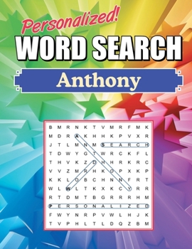 Anthony Word Search Book: Large Print Word Find Puzzles