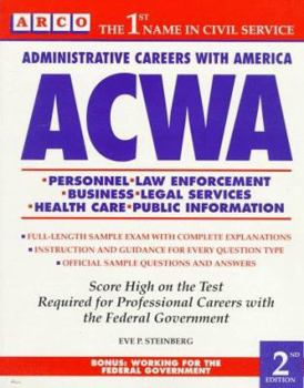 Paperback Acwa: Administrative Careers with America Book