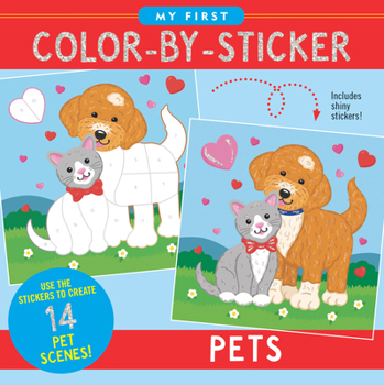 My First Color-By-Sticker Book- Pets