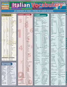 Pamphlet Italian Vocabulary Book