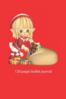 Paperback christmas notebook dot grid girl notebook bullet journal: girl christmas notebook dot grid christmas diary christmas booklet christmas recipe book gir Book
