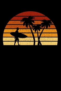 Paperback Surfer Notebook: Vintage Sunset Surfing 6 x 9 Dotted Dot Grid Journal Gift For Surfers And Surfriders (108 Pages) Book