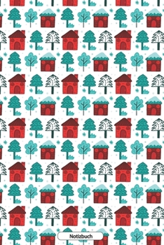 Notizbuch: Winter Elemente Muster 110 Seiten  Notizbuch liniertes Papier | ohne Rand | glänzendes Softcover | Rezeptebuch, Schreibheft, Geschenkidee (German Edition)