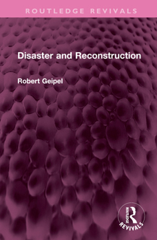 Hardcover Disaster and Reconstruction Book