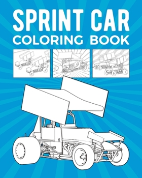 Paperback Sprint Car Coloring Book