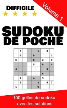 Paperback Sudoku de poche: 100 grilles de niveau difficile, volume 1 [French] Book
