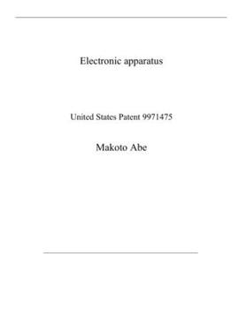Paperback Electronic apparatus: United States Patent 9971475 Book