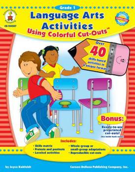 Paperback Language Arts Activities Using Colorful Cut-Outs(tm), Grade 1 Book