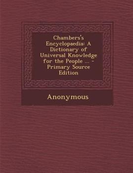 Paperback Chambers's Encyclopaedia: A Dictionary of Universal Knowledge for the People ... [Gaelic] Book