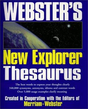 Hardcover Webster's New Explorer Thesaurus Book