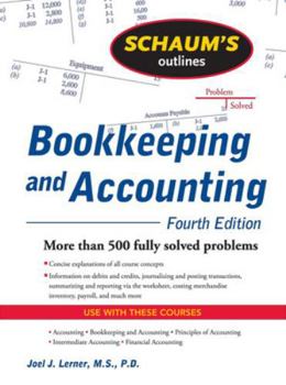 Paperback Schaum's Outline of Bookkeeping and Accounting Book