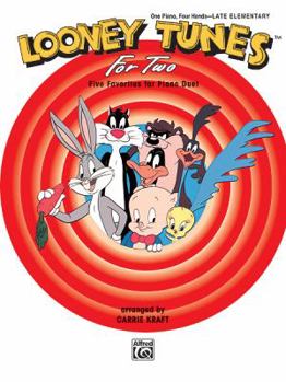 Paperback Looney Tunes for Two: Five Favorites for Piano Duet Book