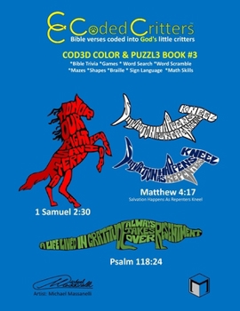 Paperback Coded Critters Activity Book #3: Bible verses coded into God's little critters Book