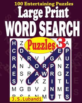 Paperback Large Print WORD SEARCH Puzzles 3 [Large Print] Book