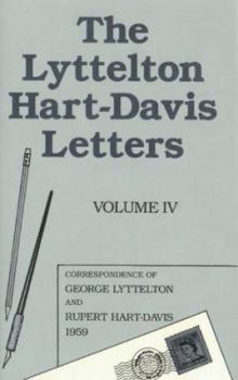 Hardcover Lyttelton Hart Davis Letters Vol 4 Book