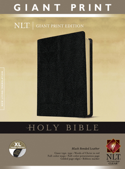 Bonded Leather Giant Print Bible-NLT [Large Print] Book
