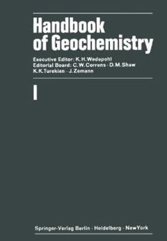 Paperback Handbook of Geochemistry Book