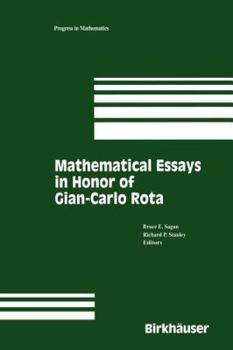 Paperback Mathematical Essays in Honor of Gian-Carlo Rota Book
