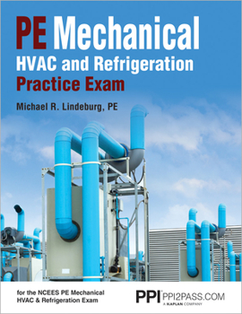Paperback Pe Mechanical HVAC and Refrigeration Practice Exam Book