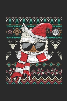 Paperback Christmas Sweater - Llama: Blank Lined Notebook / Journal (6 X 9 -120 Pages) - Ugly Christmas Gift Idea Book
