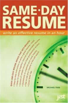 Paperback Same-Day Resume: Write an Effective Resume in an Hour! Book