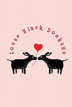 Paperback Lover Black Donkeys: Valentine's Day Gift - ToDo Notebook in a cute Design - 6" x 9" (15.24 x 22.86 cm) Book