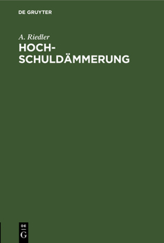 Hardcover Hochschuldämmerung [German] Book