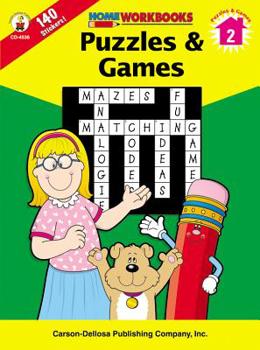 Paperback Puzzles & Games, Grade 2 Book