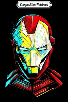 Composition Notebook: Marvel Iron Man Impressive Cubism Mugshot Graphic  Journal/Notebook Blank Lined Ruled 6x9 100 Pages