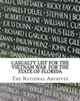 Paperback Casualty List for the Vietnam War for the State of Florida Book