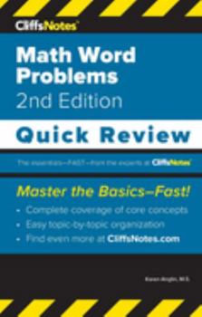 Paperback CliffsNotes Math Word Problems: Quick Review Book