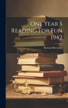 Hardcover One Year S Reading For Fun 1942 Book