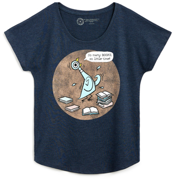 Misc. Mo Willems's the Pigeon: So Many Books Women's Relaxed Fit T-Shirt Medium Book