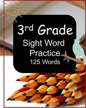 Paperback 3rd Grade Sight Word Practice: 125 Words Book
