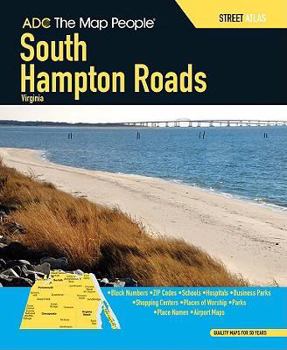 Paperback South Hampton Roads, Virginia Street Atlas Book