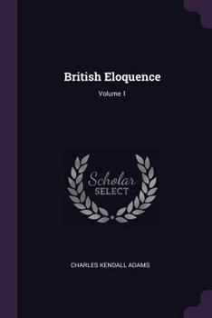 Paperback British Eloquence; Volume 1 Book