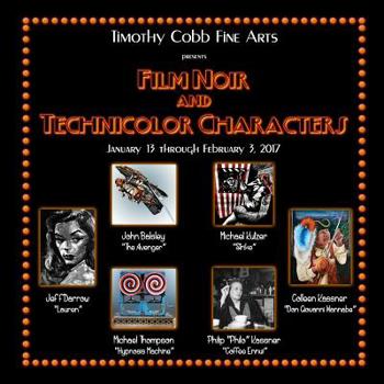 Paperback Film Noir and Technicolor Characters: Timothy Cobb Fine Arts Book